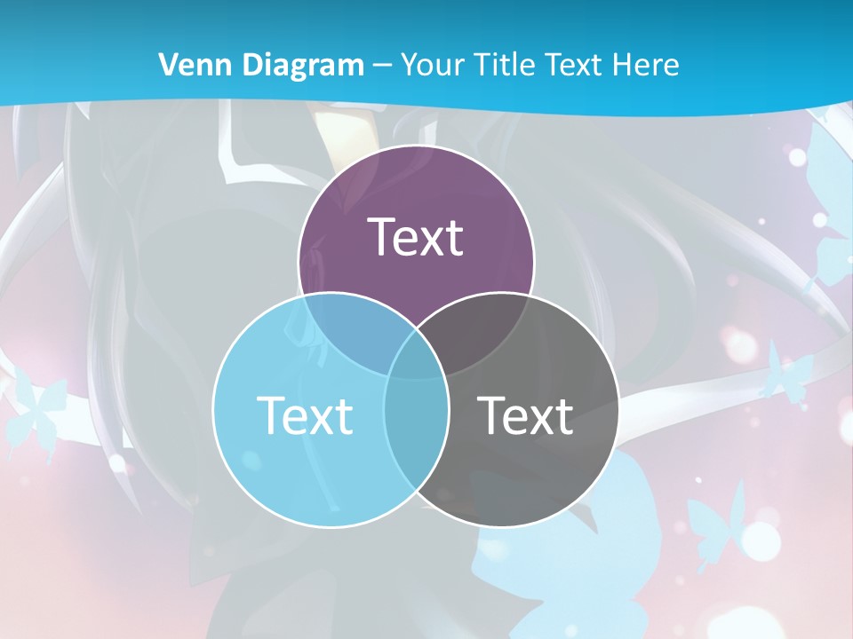 A Anime Character With Long Hair And Black Hair PowerPoint Template