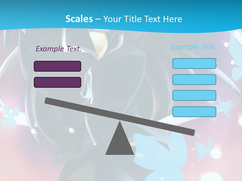 A Anime Character With Long Hair And Black Hair PowerPoint Template