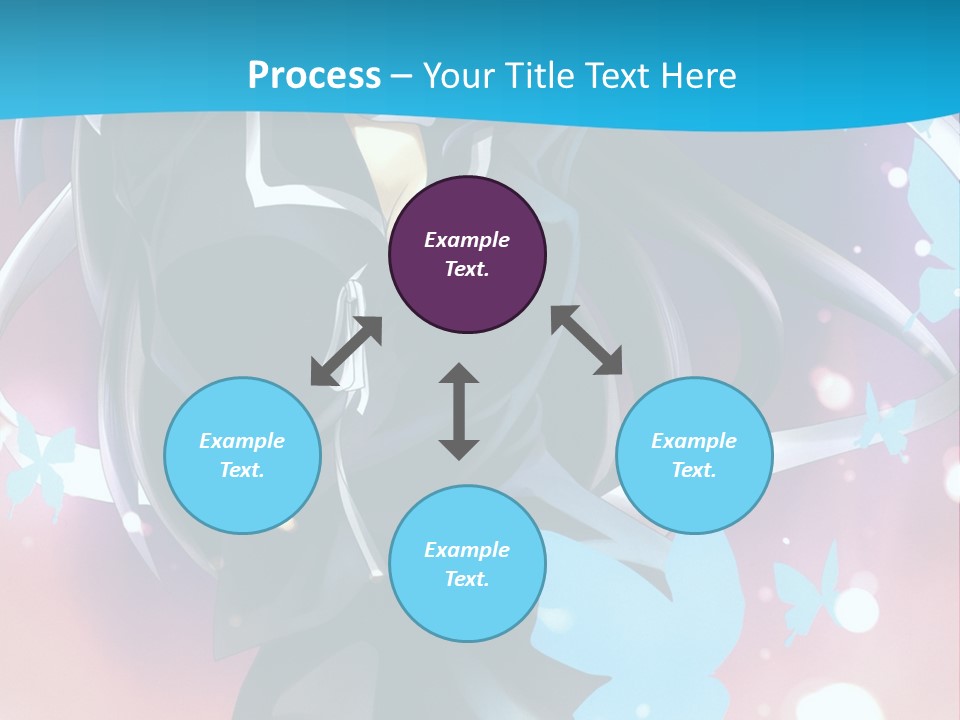 A Anime Character With Long Hair And Black Hair PowerPoint Template