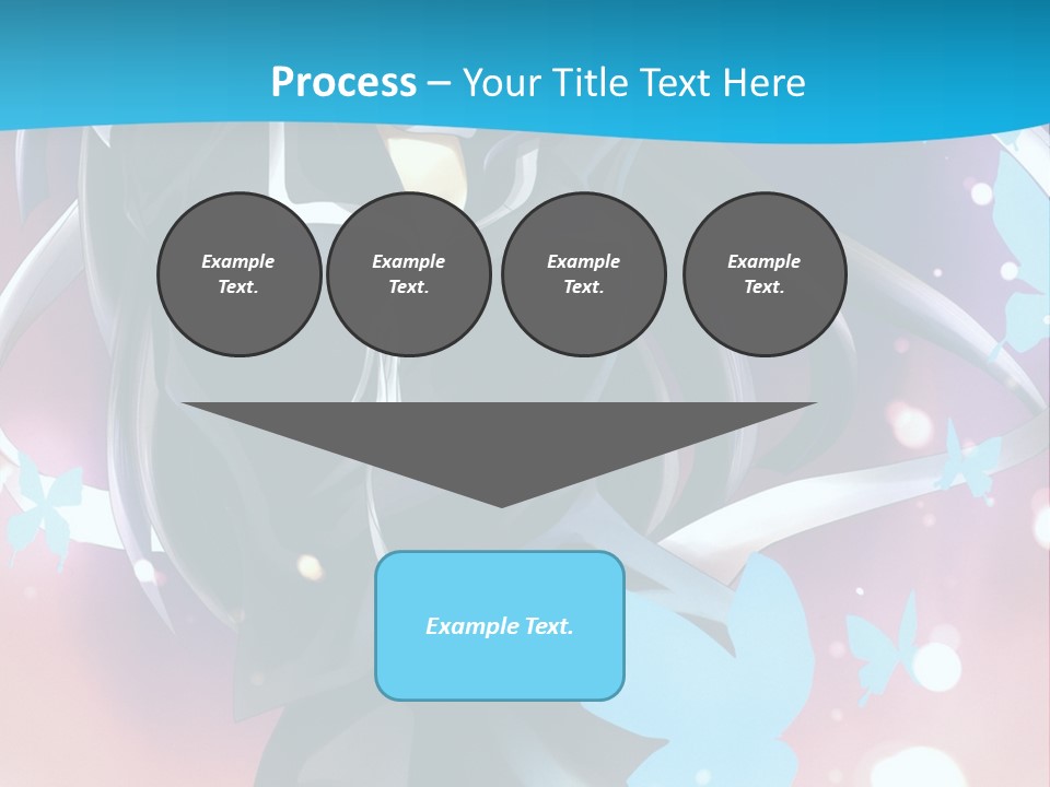 A Anime Character With Long Hair And Black Hair PowerPoint Template