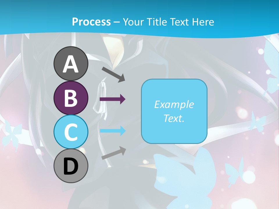 A Anime Character With Long Hair And Black Hair PowerPoint Template