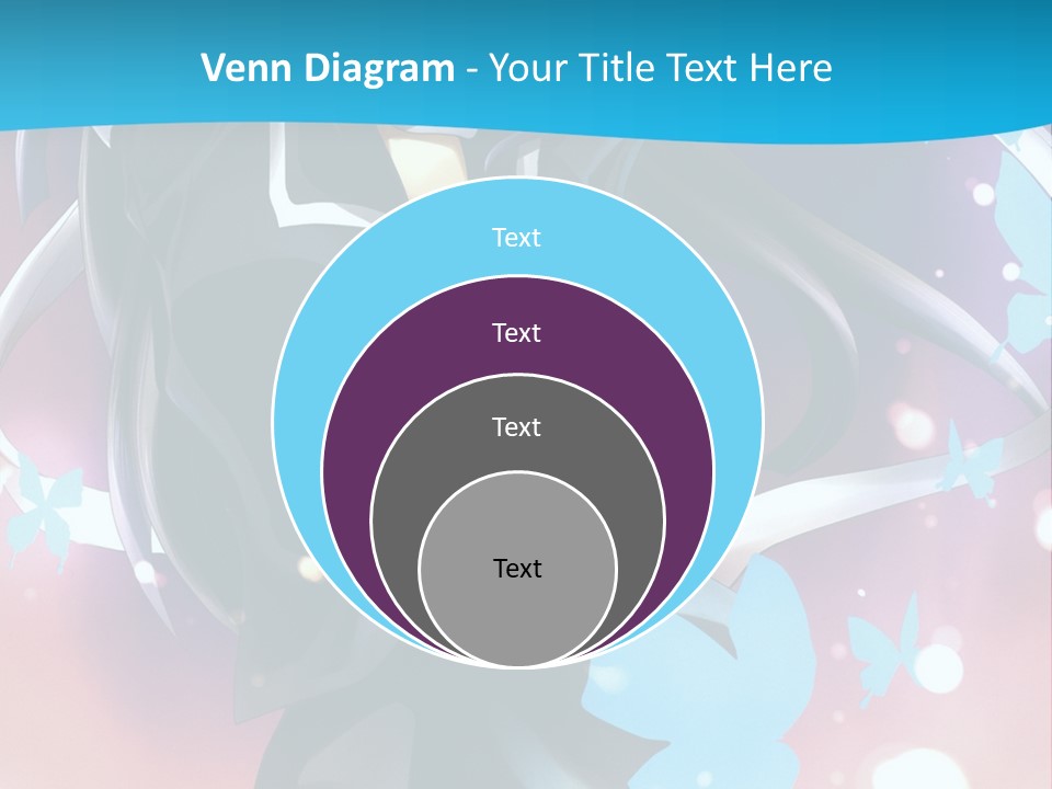 A Anime Character With Long Hair And Black Hair PowerPoint Template