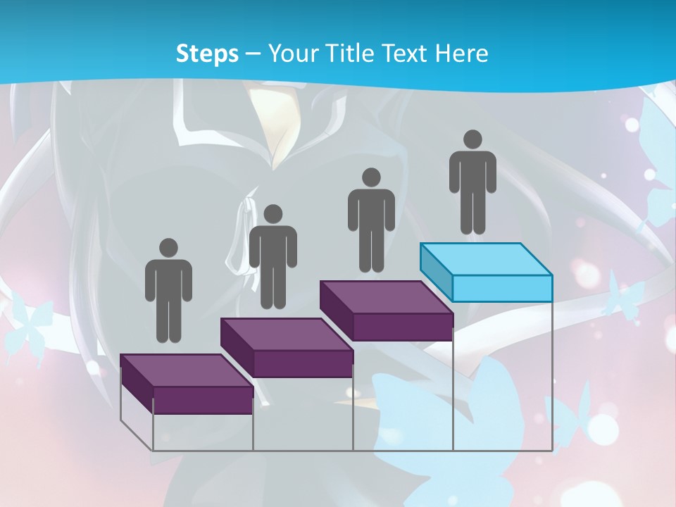 A Anime Character With Long Hair And Black Hair PowerPoint Template