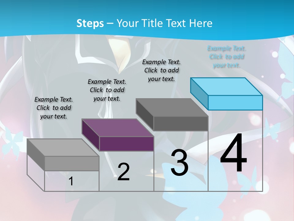A Anime Character With Long Hair And Black Hair PowerPoint Template