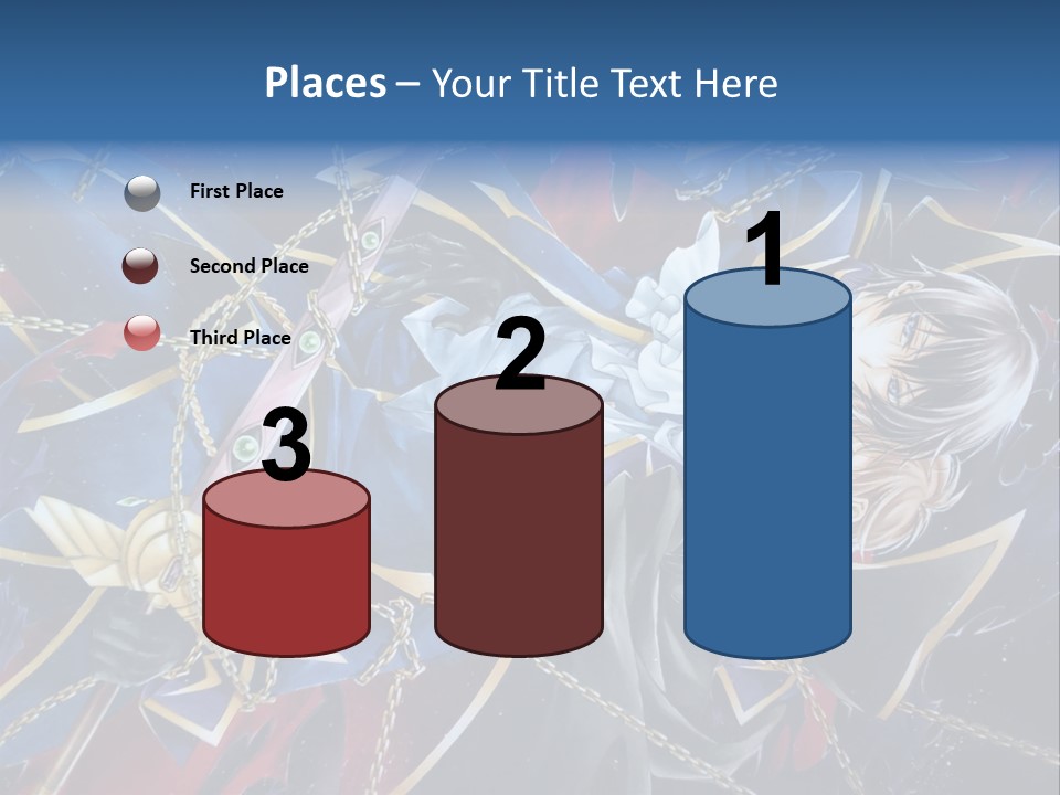 A Anime Character Holding A Sword In His Hands PowerPoint Template