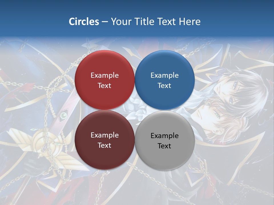 A Anime Character Holding A Sword In His Hands PowerPoint Template