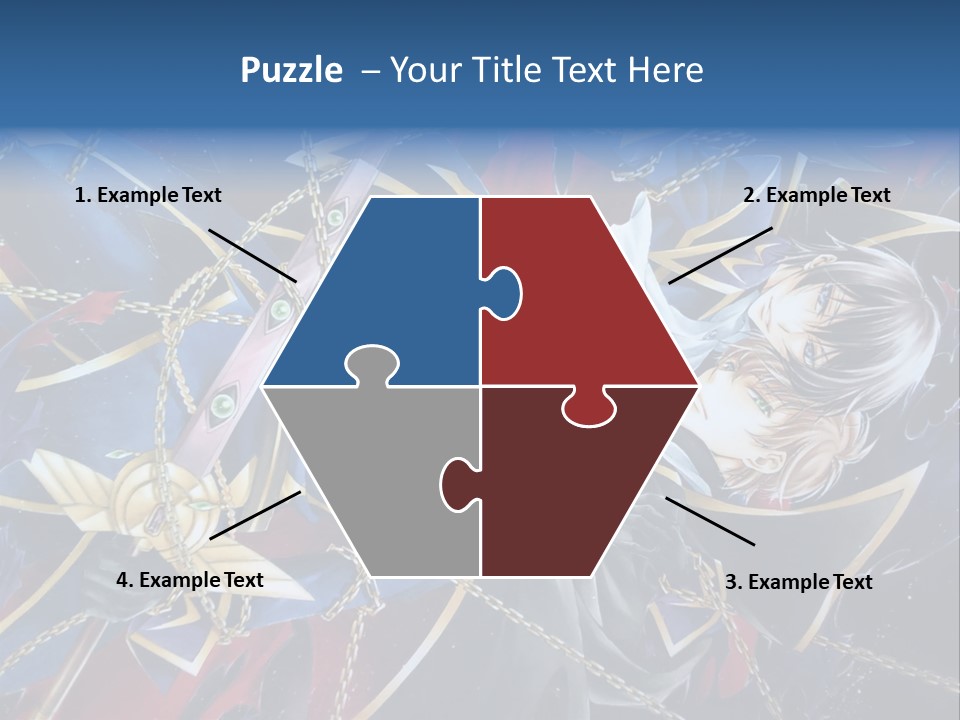 A Anime Character Holding A Sword In His Hands PowerPoint Template