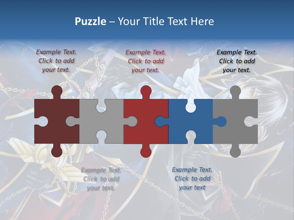 A Anime Character Holding A Sword In His Hands PowerPoint Template