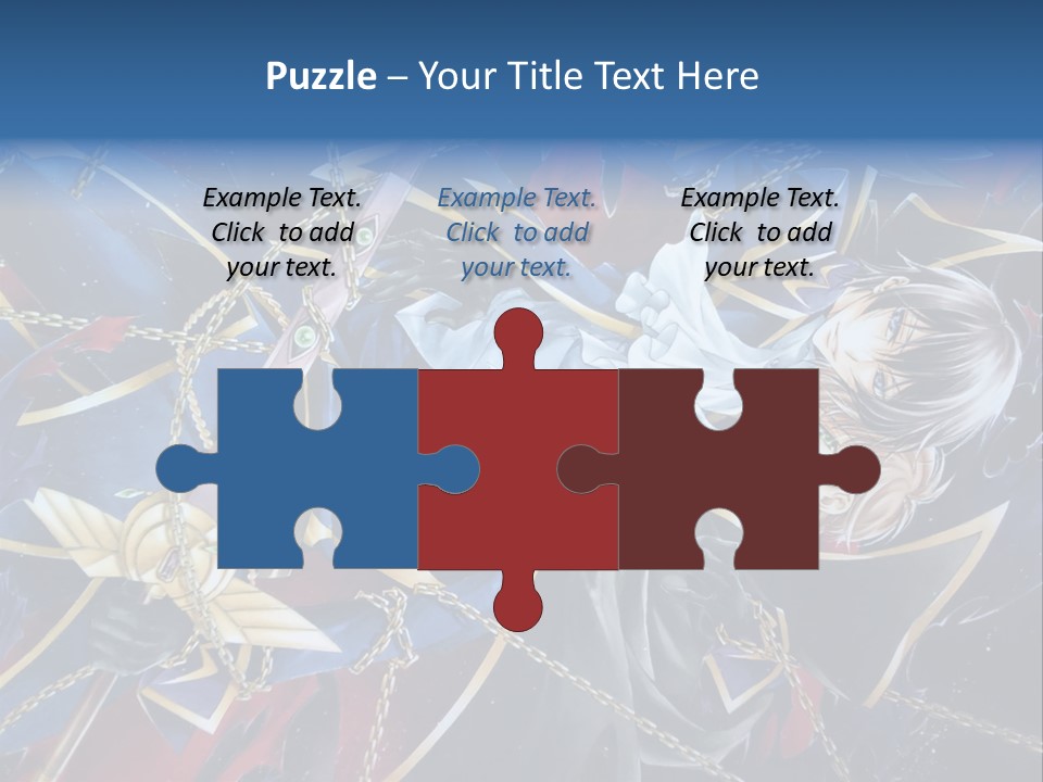 A Anime Character Holding A Sword In His Hands PowerPoint Template