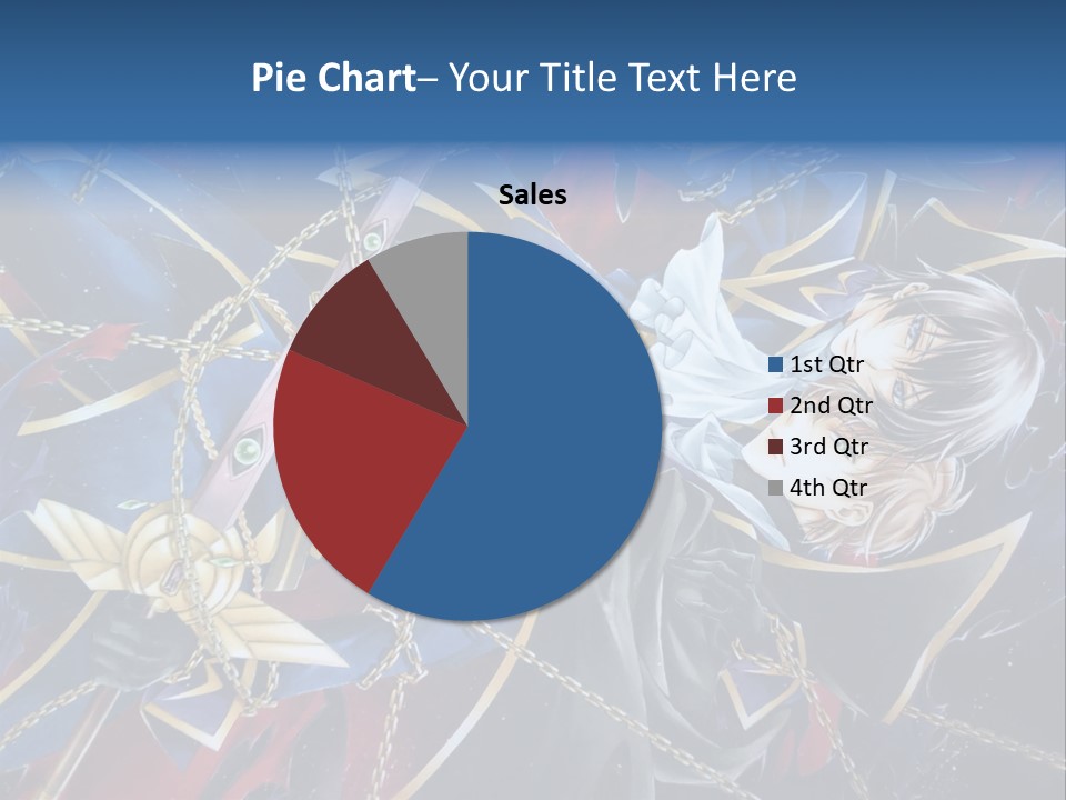 A Anime Character Holding A Sword In His Hands PowerPoint Template