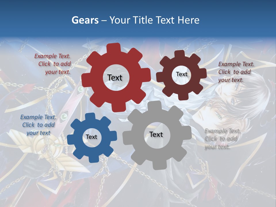 A Anime Character Holding A Sword In His Hands PowerPoint Template