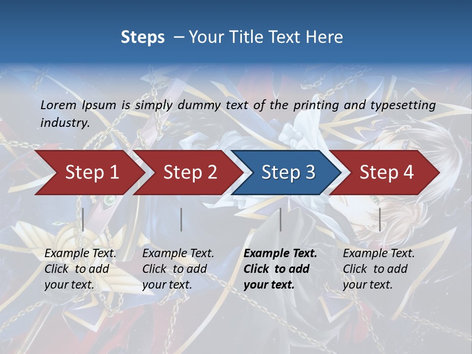 A Anime Character Holding A Sword In His Hands PowerPoint Template