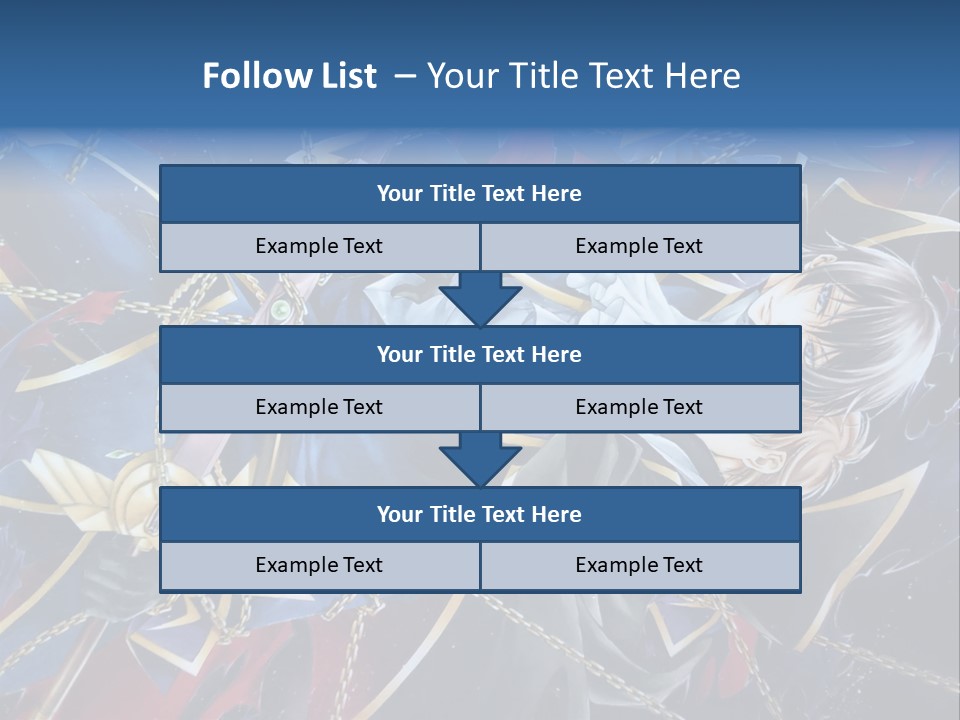 A Anime Character Holding A Sword In His Hands PowerPoint Template