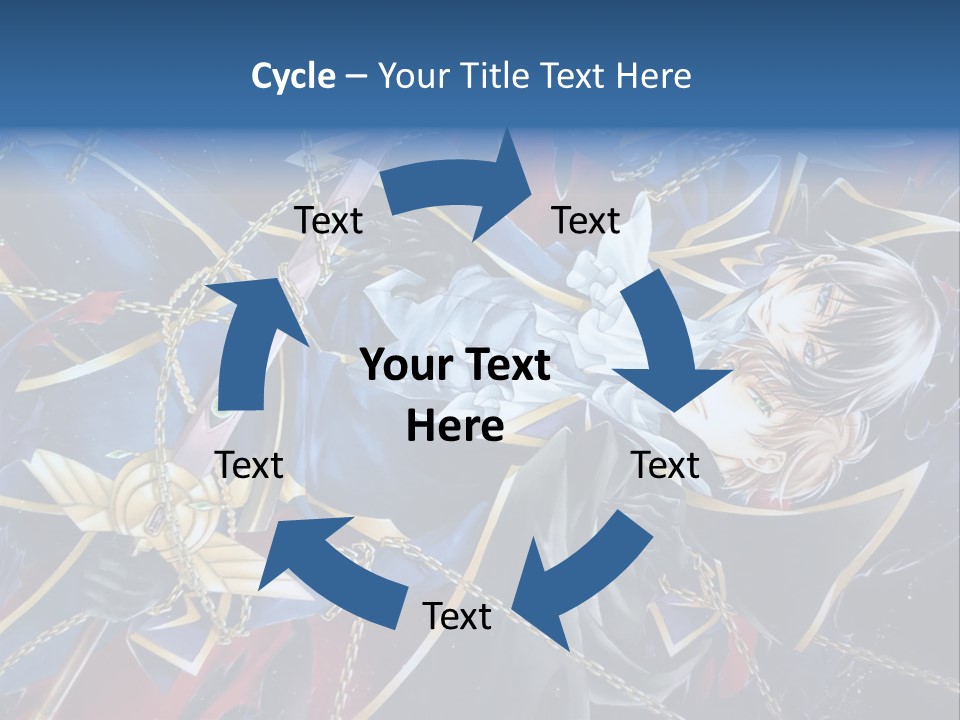 A Anime Character Holding A Sword In His Hands PowerPoint Template