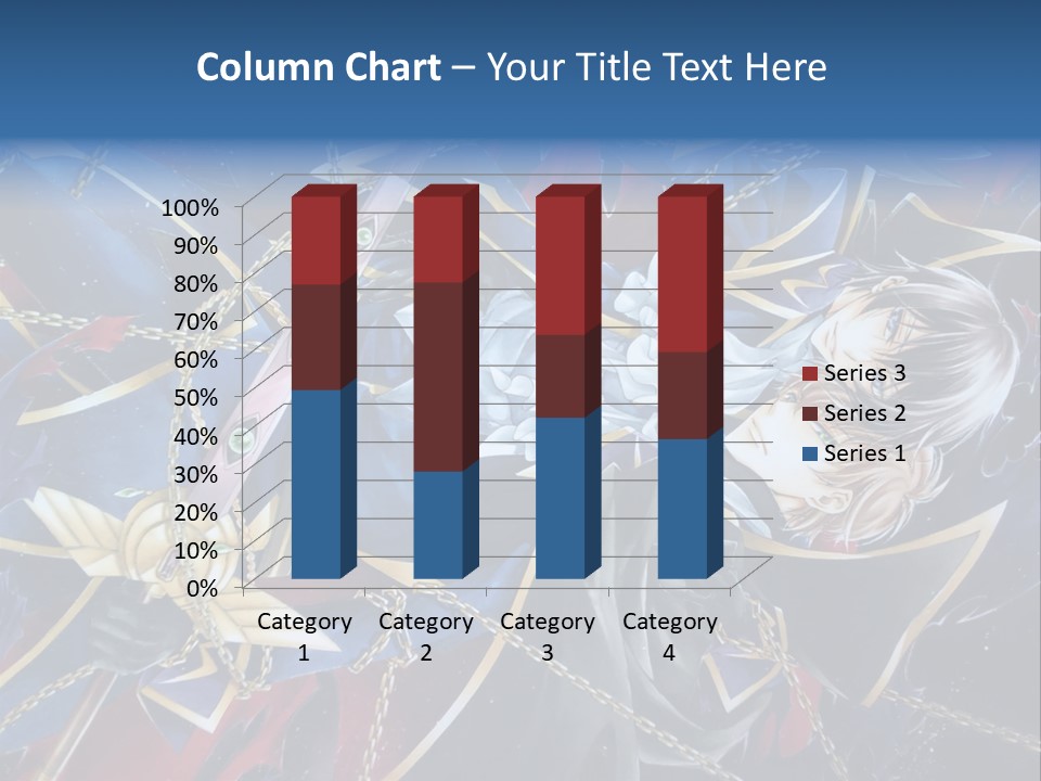 A Anime Character Holding A Sword In His Hands PowerPoint Template