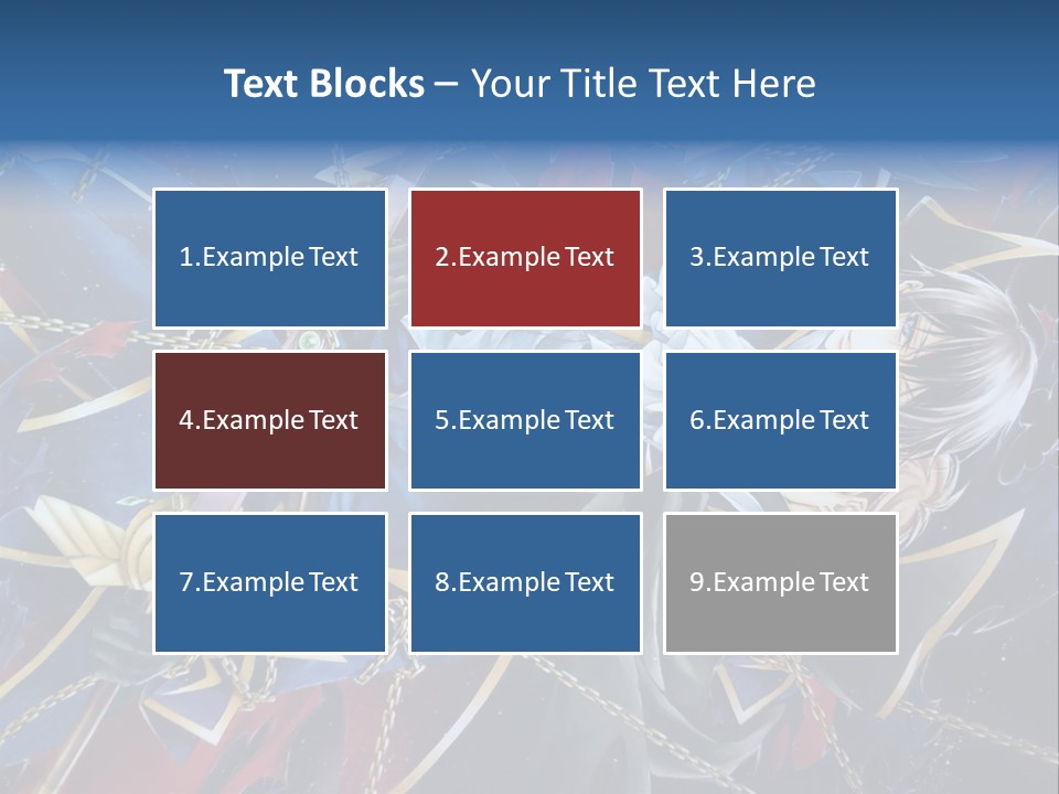 A Anime Character Holding A Sword In His Hands PowerPoint Template