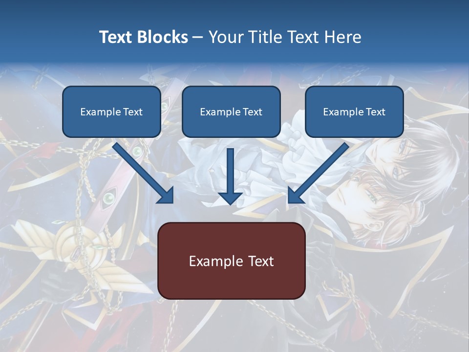 A Anime Character Holding A Sword In His Hands PowerPoint Template