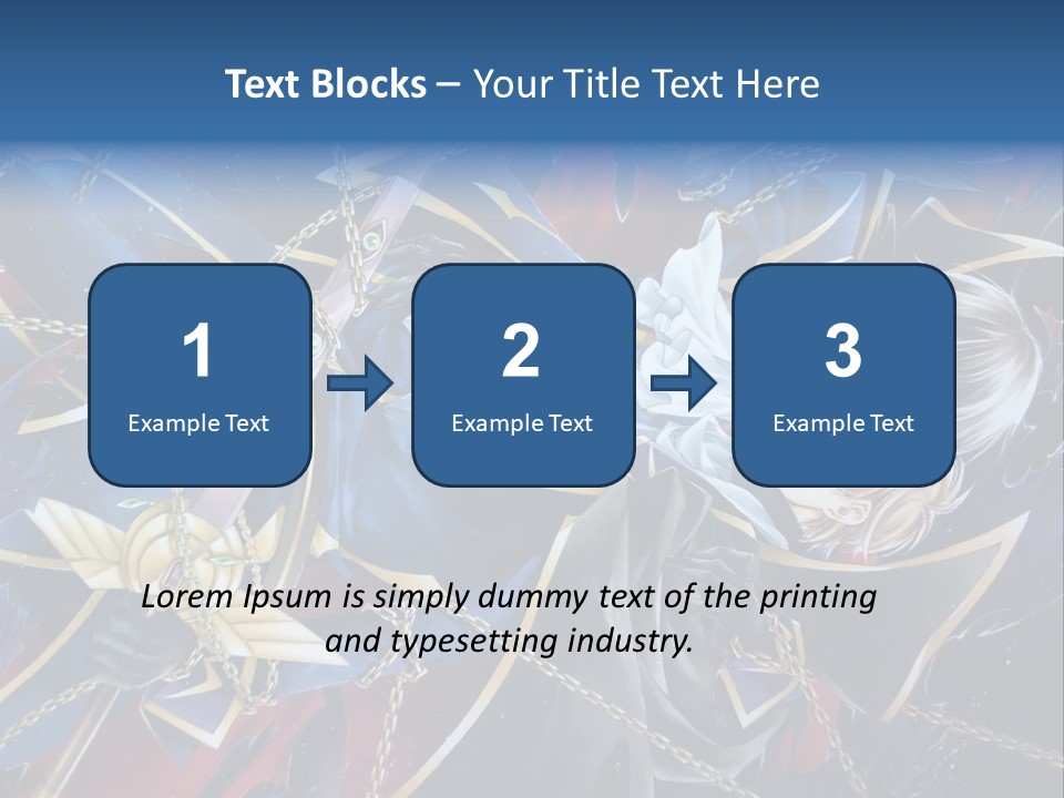 A Anime Character Holding A Sword In His Hands PowerPoint Template