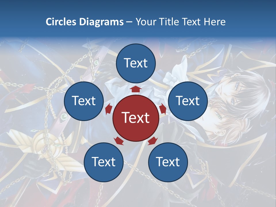 A Anime Character Holding A Sword In His Hands PowerPoint Template