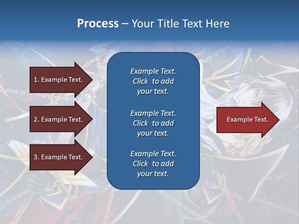 A Anime Character Holding A Sword In His Hands PowerPoint Template