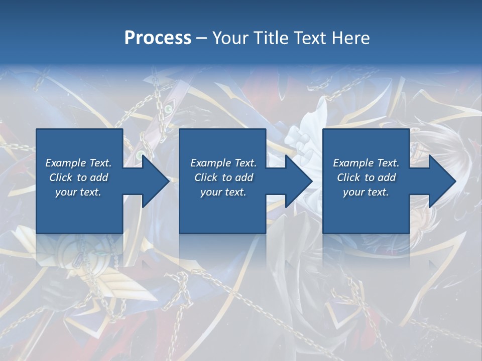 A Anime Character Holding A Sword In His Hands PowerPoint Template