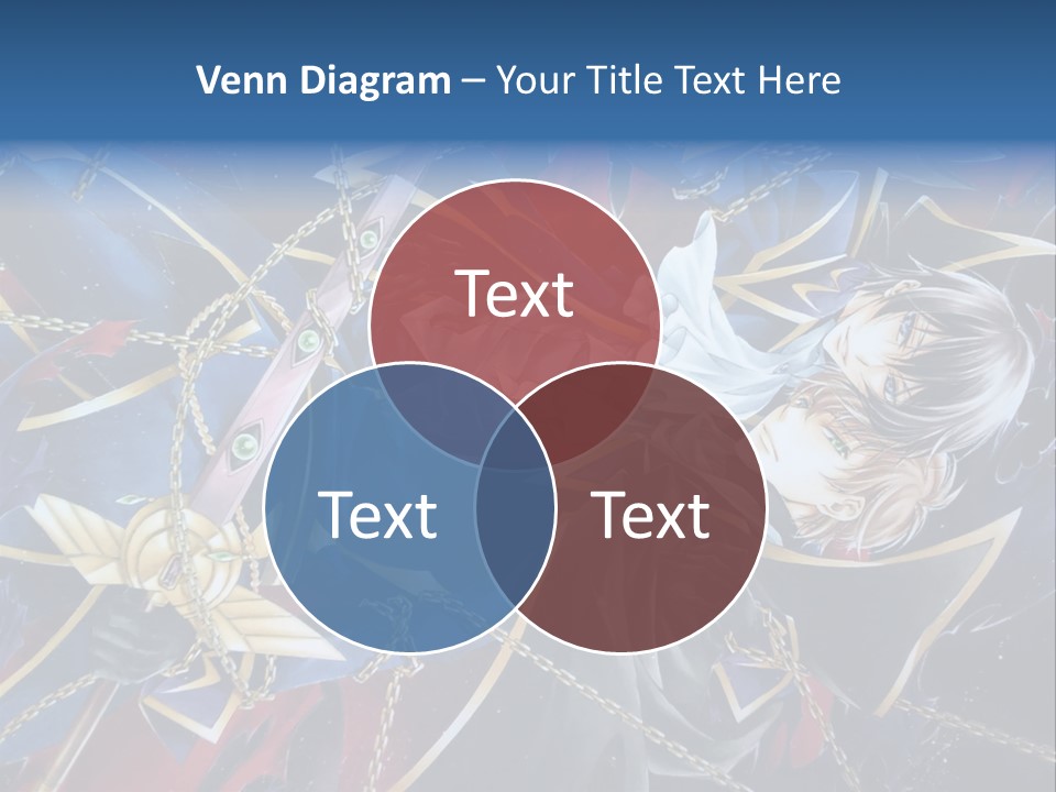 A Anime Character Holding A Sword In His Hands PowerPoint Template