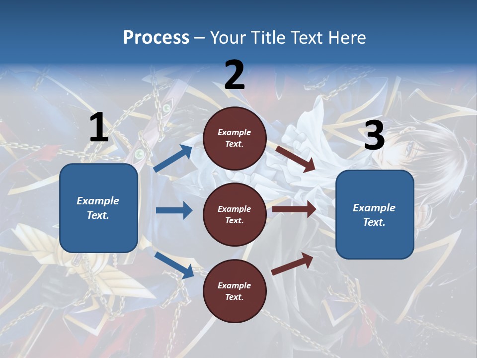 A Anime Character Holding A Sword In His Hands PowerPoint Template