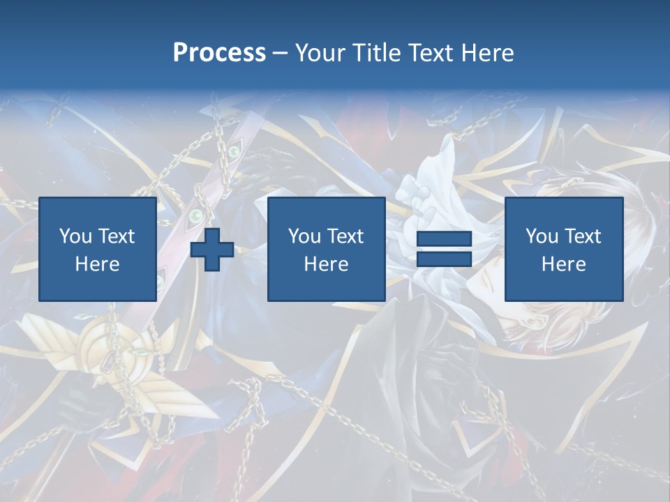 A Anime Character Holding A Sword In His Hands PowerPoint Template