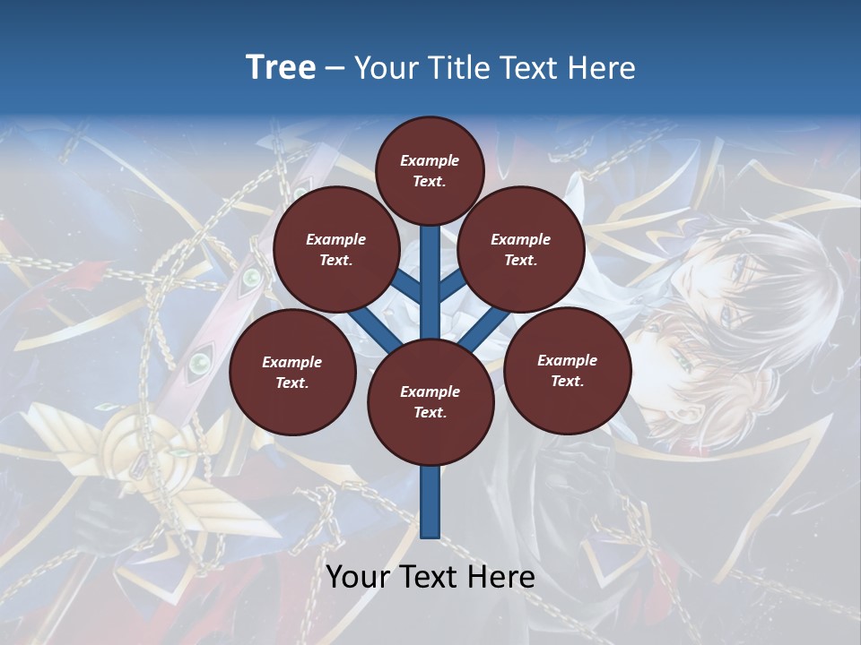 A Anime Character Holding A Sword In His Hands PowerPoint Template