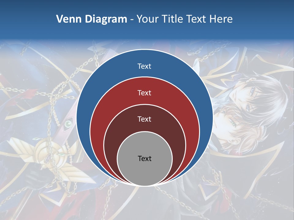 A Anime Character Holding A Sword In His Hands PowerPoint Template