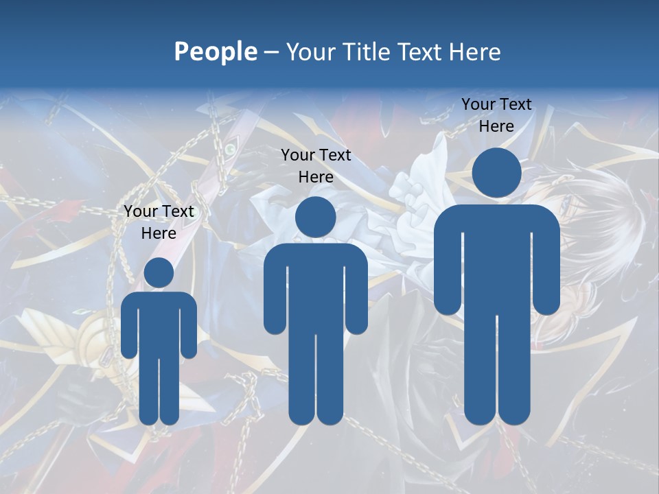 A Anime Character Holding A Sword In His Hands PowerPoint Template