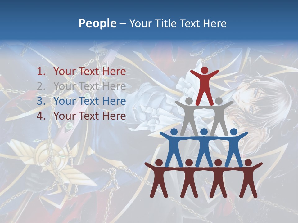 A Anime Character Holding A Sword In His Hands PowerPoint Template