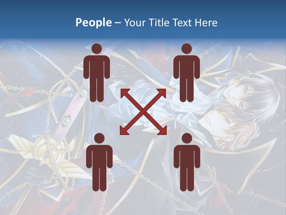 A Anime Character Holding A Sword In His Hands PowerPoint Template
