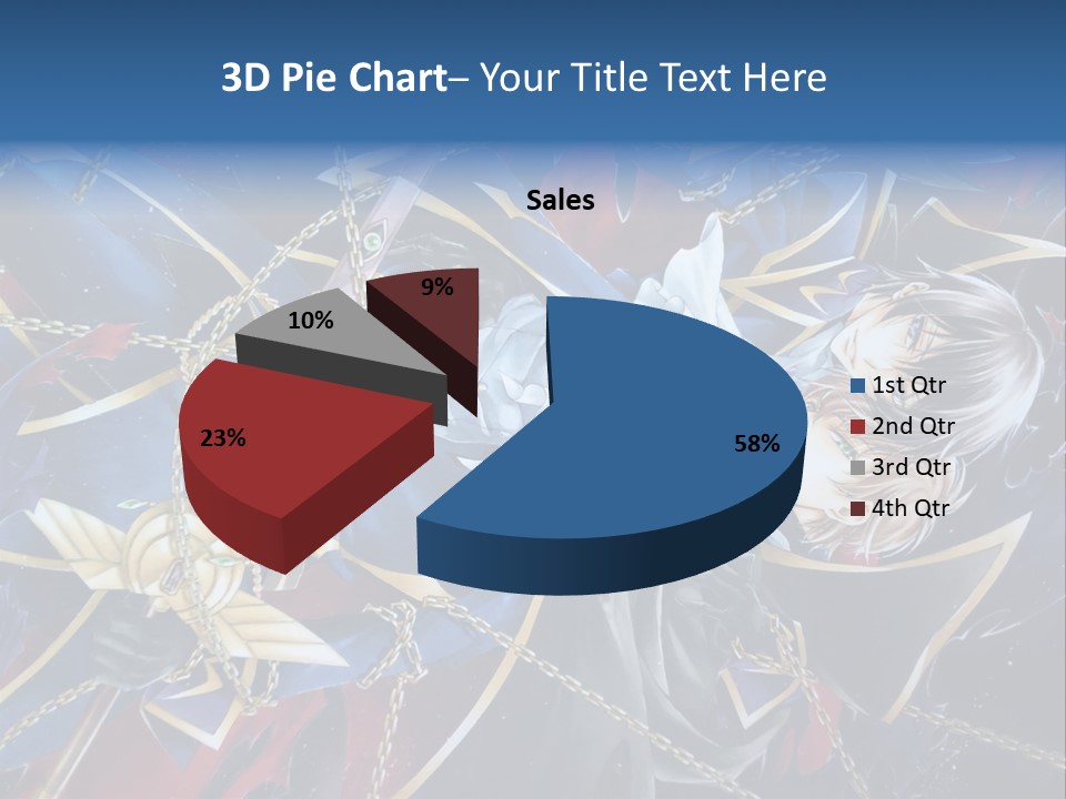 A Anime Character Holding A Sword In His Hands PowerPoint Template