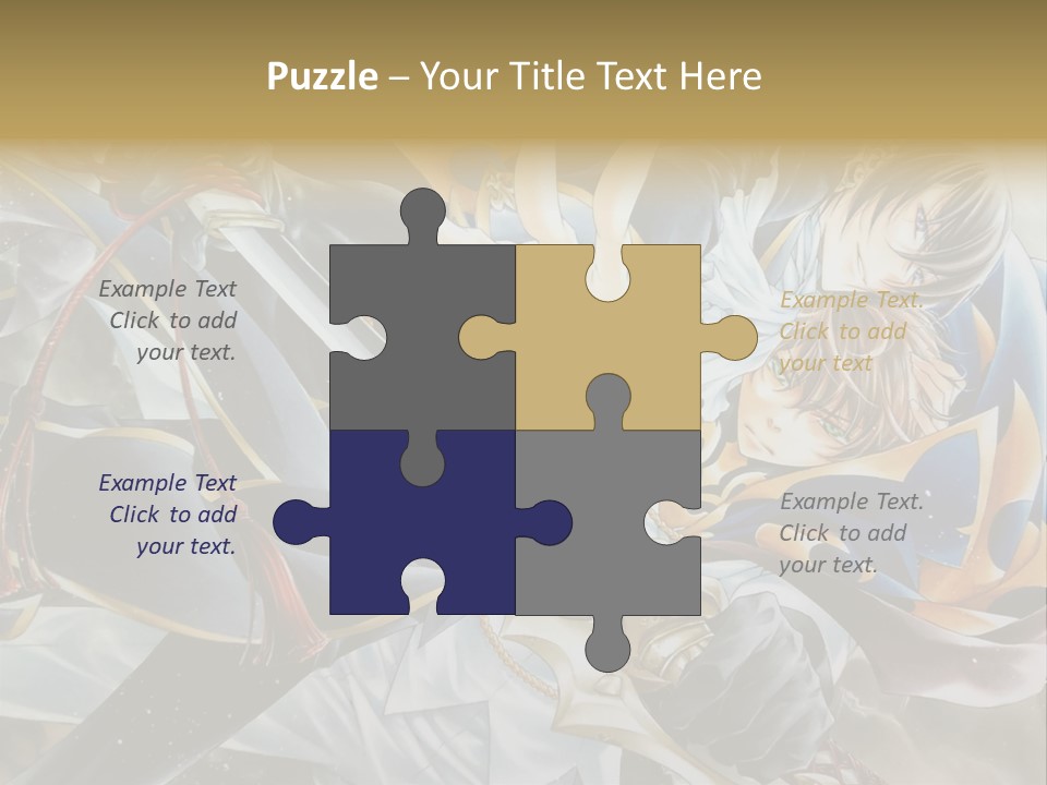 A Man Holding A Sword In Front Of A Painting PowerPoint Template