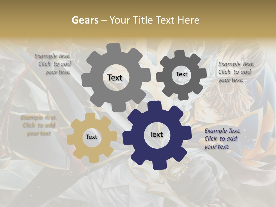 A Man Holding A Sword In Front Of A Painting PowerPoint Template