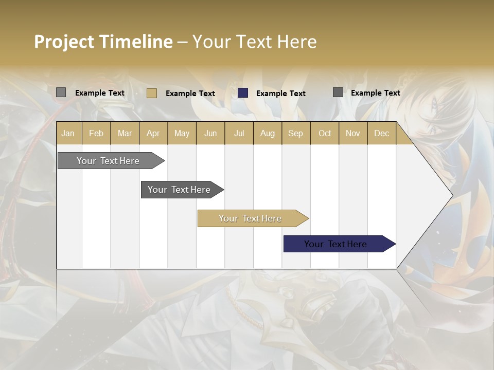 A Man Holding A Sword In Front Of A Painting PowerPoint Template