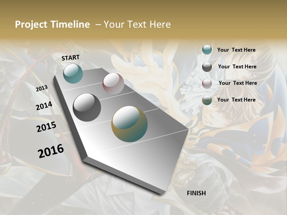 A Man Holding A Sword In Front Of A Painting PowerPoint Template