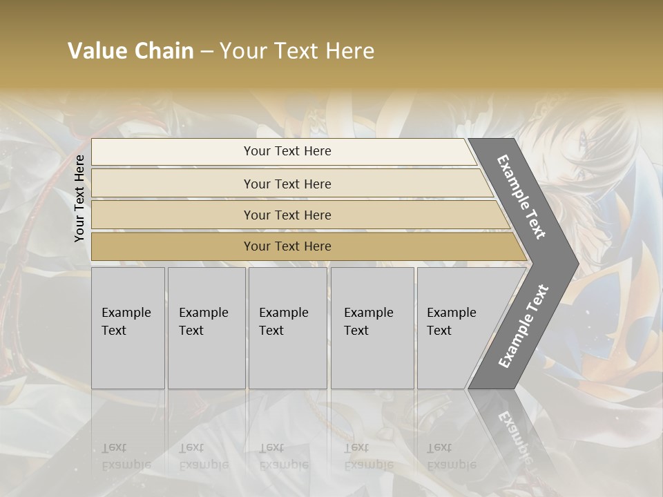 A Man Holding A Sword In Front Of A Painting PowerPoint Template