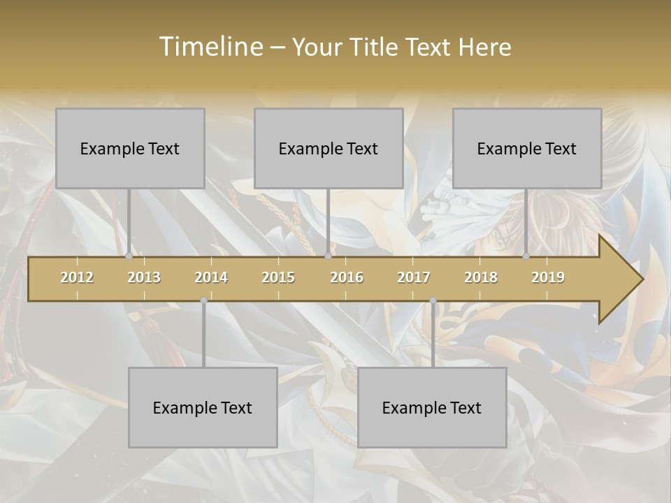 A Man Holding A Sword In Front Of A Painting PowerPoint Template