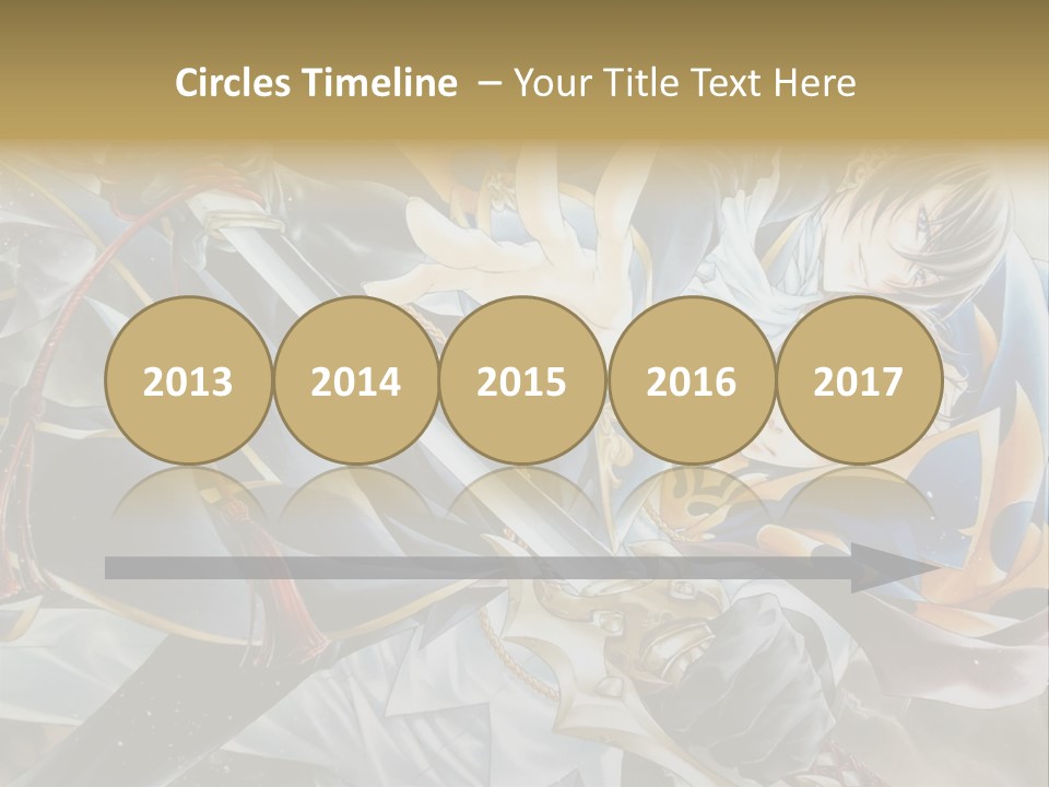 A Man Holding A Sword In Front Of A Painting PowerPoint Template