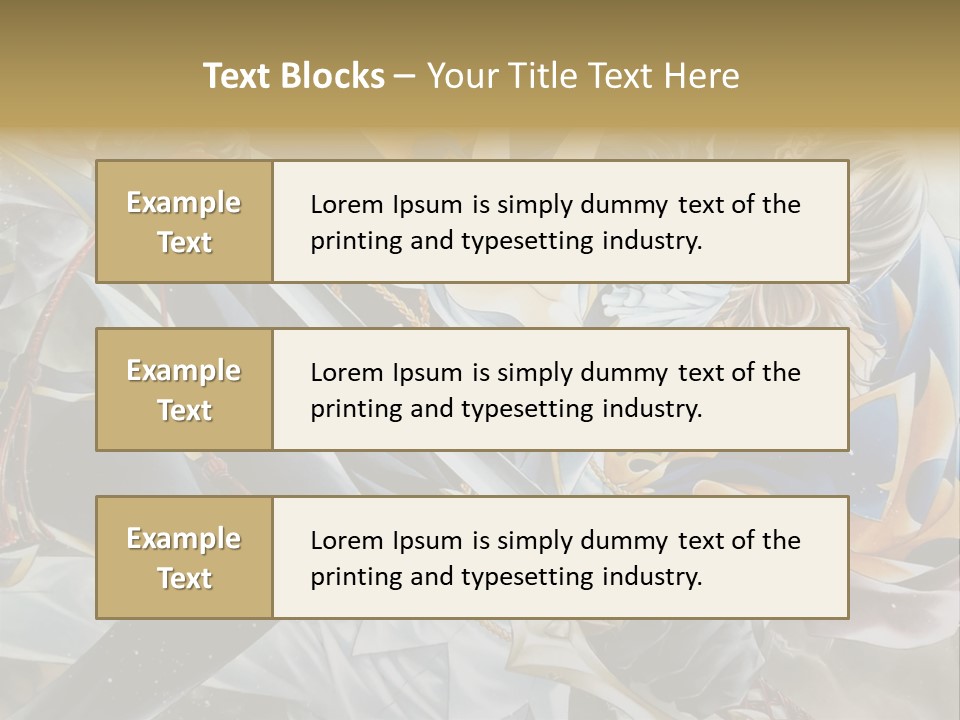 A Man Holding A Sword In Front Of A Painting PowerPoint Template