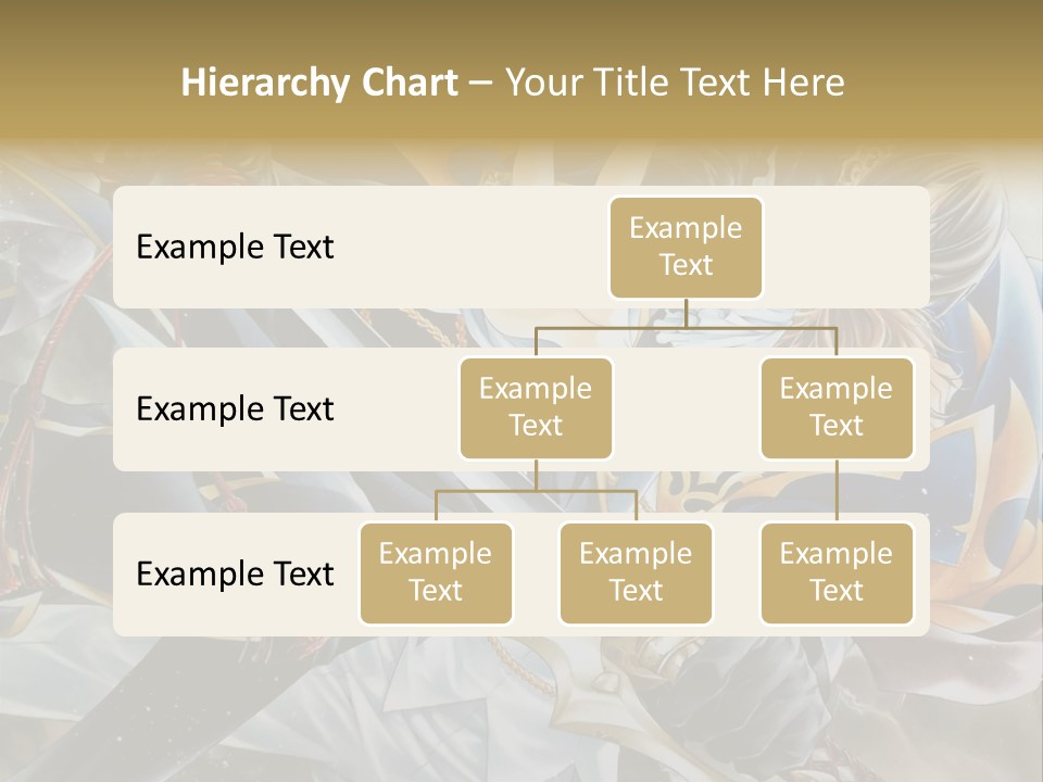 A Man Holding A Sword In Front Of A Painting PowerPoint Template