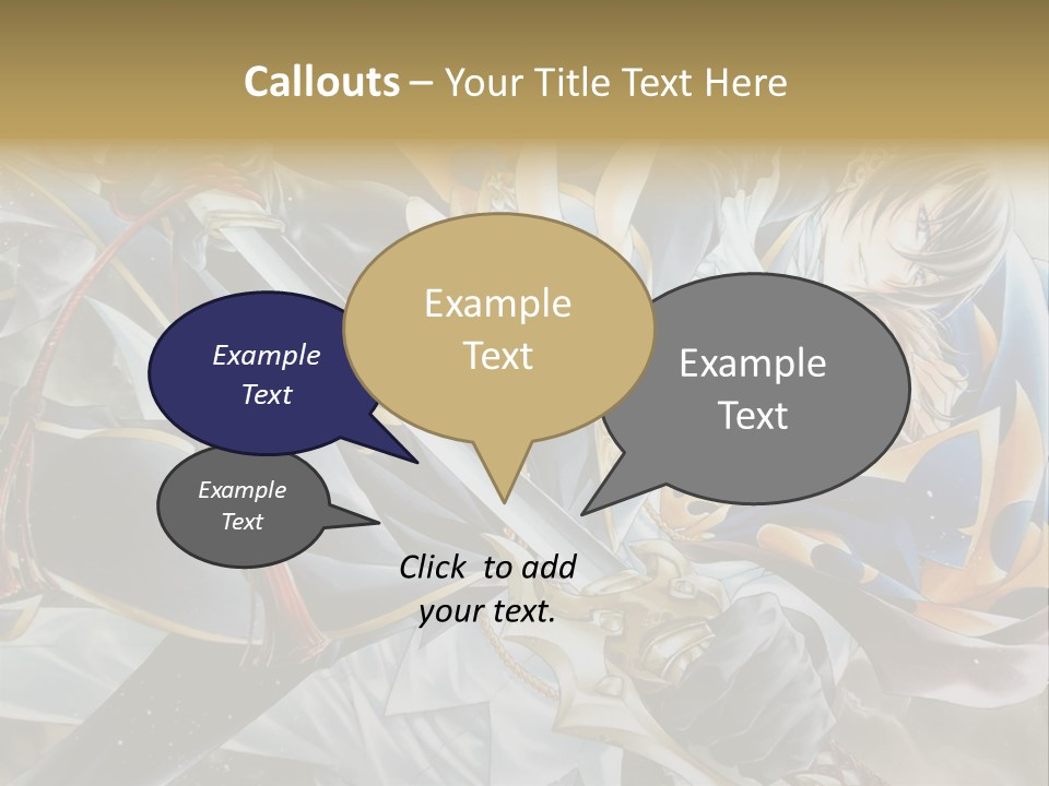 A Man Holding A Sword In Front Of A Painting PowerPoint Template