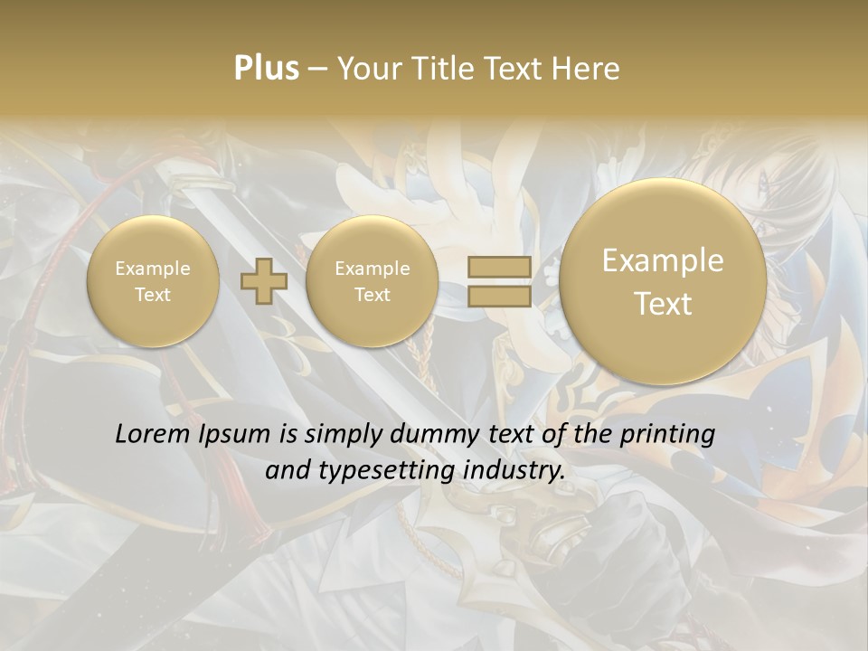 A Man Holding A Sword In Front Of A Painting PowerPoint Template