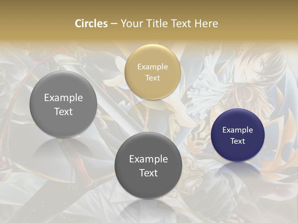 A Man Holding A Sword In Front Of A Painting PowerPoint Template