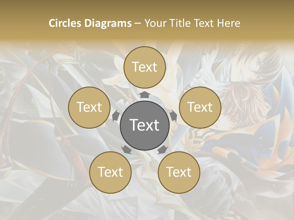 A Man Holding A Sword In Front Of A Painting PowerPoint Template