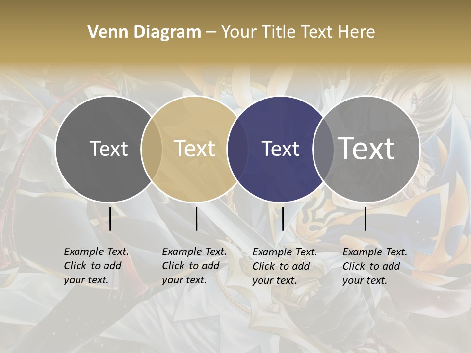 A Man Holding A Sword In Front Of A Painting PowerPoint Template