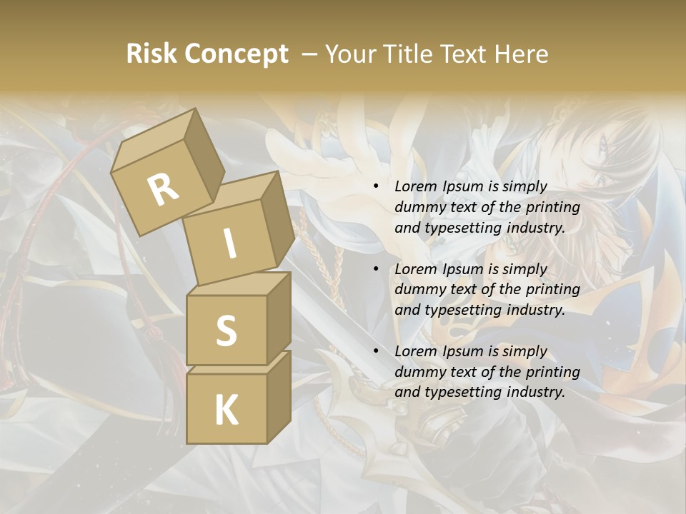 A Man Holding A Sword In Front Of A Painting PowerPoint Template