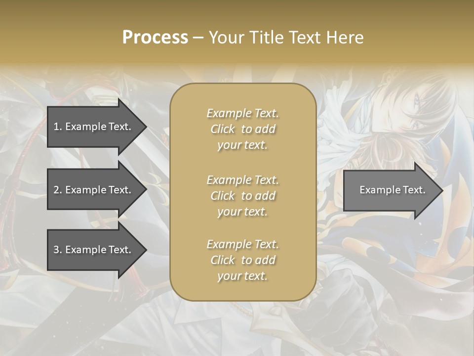A Man Holding A Sword In Front Of A Painting PowerPoint Template